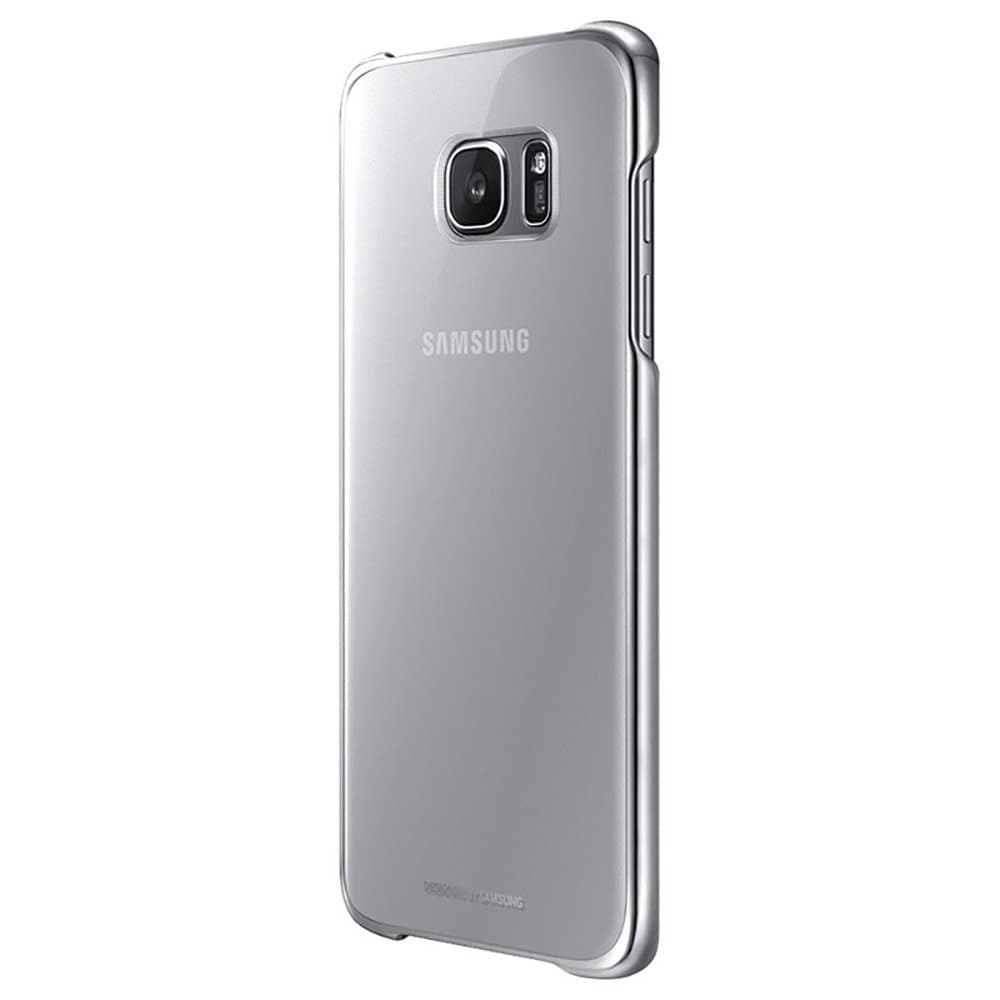 Samsung Galaxy S7 Edge Clear Back Protective Case Cover - Silver