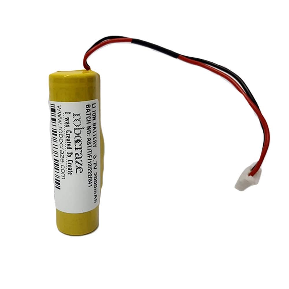 Witty Fox 3.7V 2000 mAh Li-ion GPS Cylindrical Battery | 3.7V Lithium Ion Battery for DIY Projects | Lithium Ion Cylindrical Battery (Pack of 1)