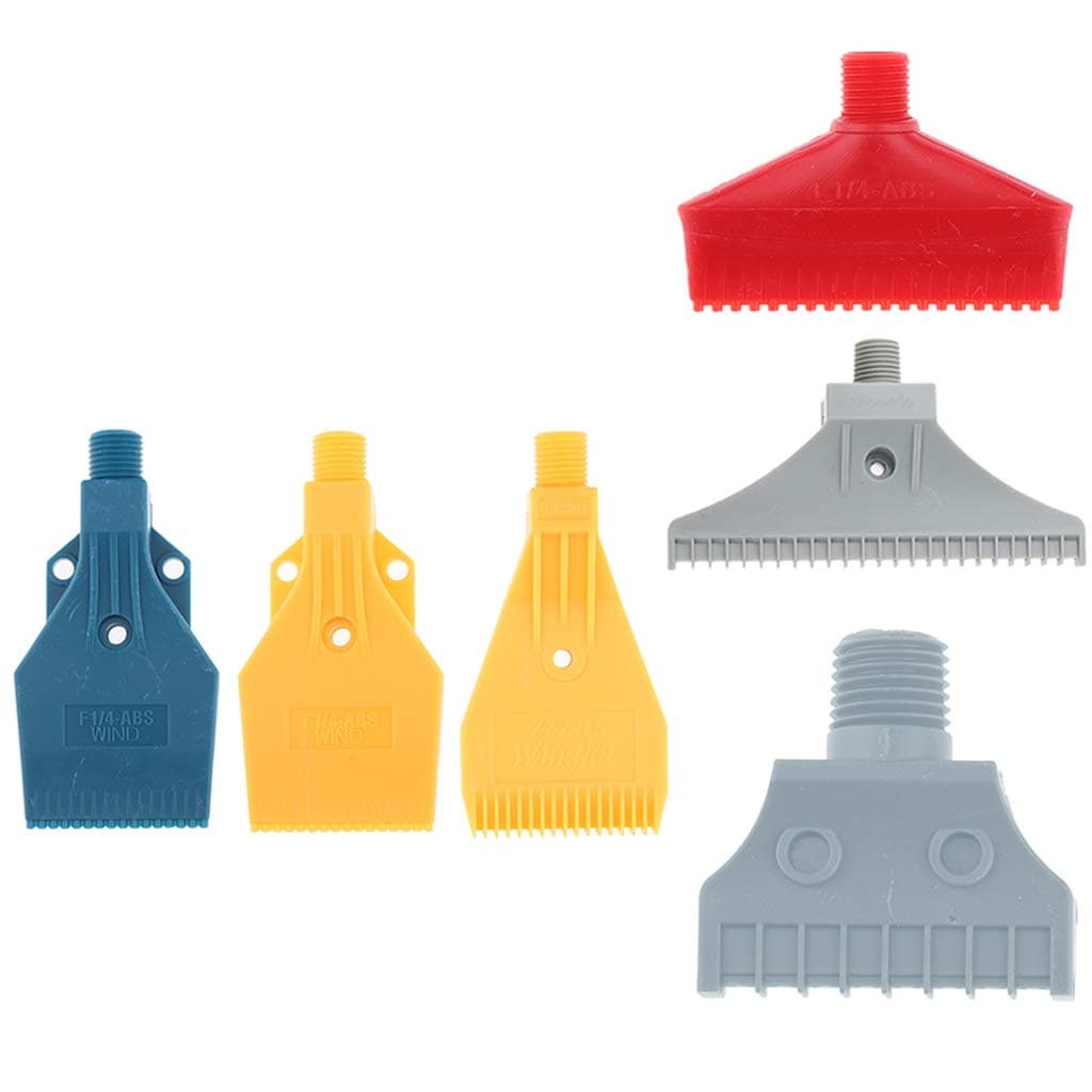 B Blesiya 6 Piece 1/4 BSPT Thread Size, Material, Flat Wind Nozzles, Flat Fan Nozzle