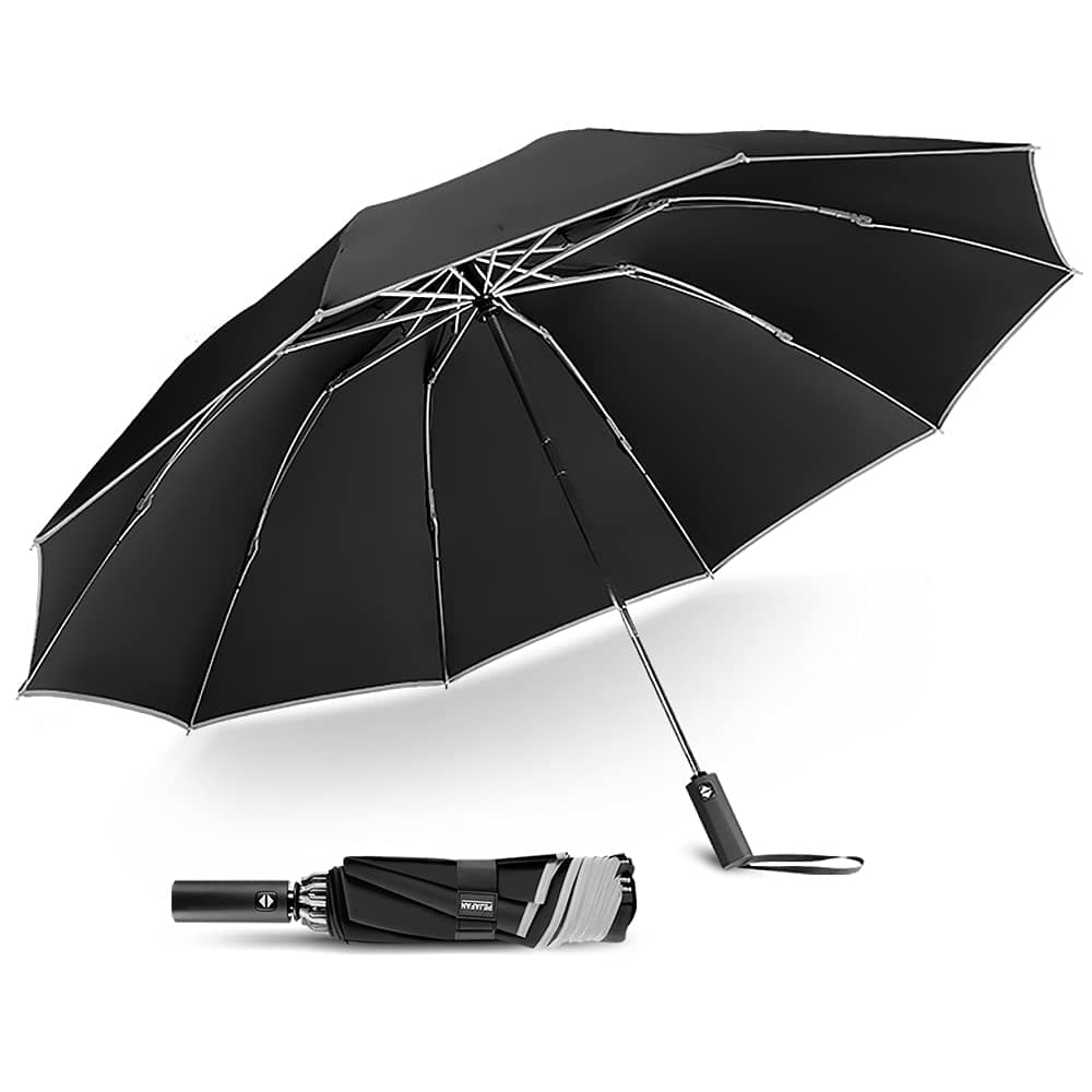 antor Backpack Compact Windproof Rain Umbrella for Adults,Portable Inverted Folding Travel Car Umbrella,Sun Reflecting,Automatic Open & Close