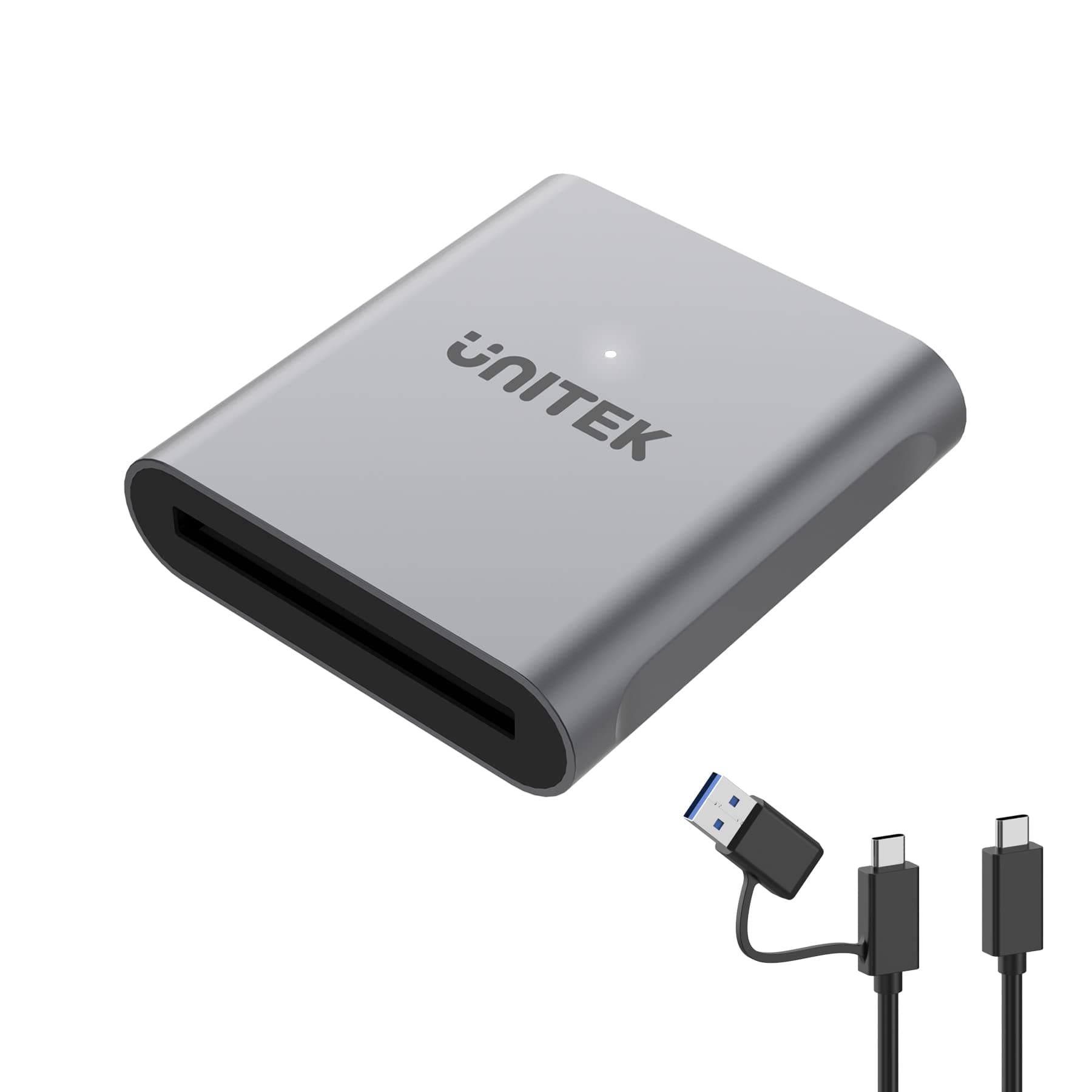 CFast Card Reader, Unitek USB 3.0 USB C CFast 2.0 Card Reader, Portable Aluminum CFast Memory Card Adapter Thunderbolt 3 Port Connection Supported, Compatible for SanDisk, Lexar, Transcend, Sony Card