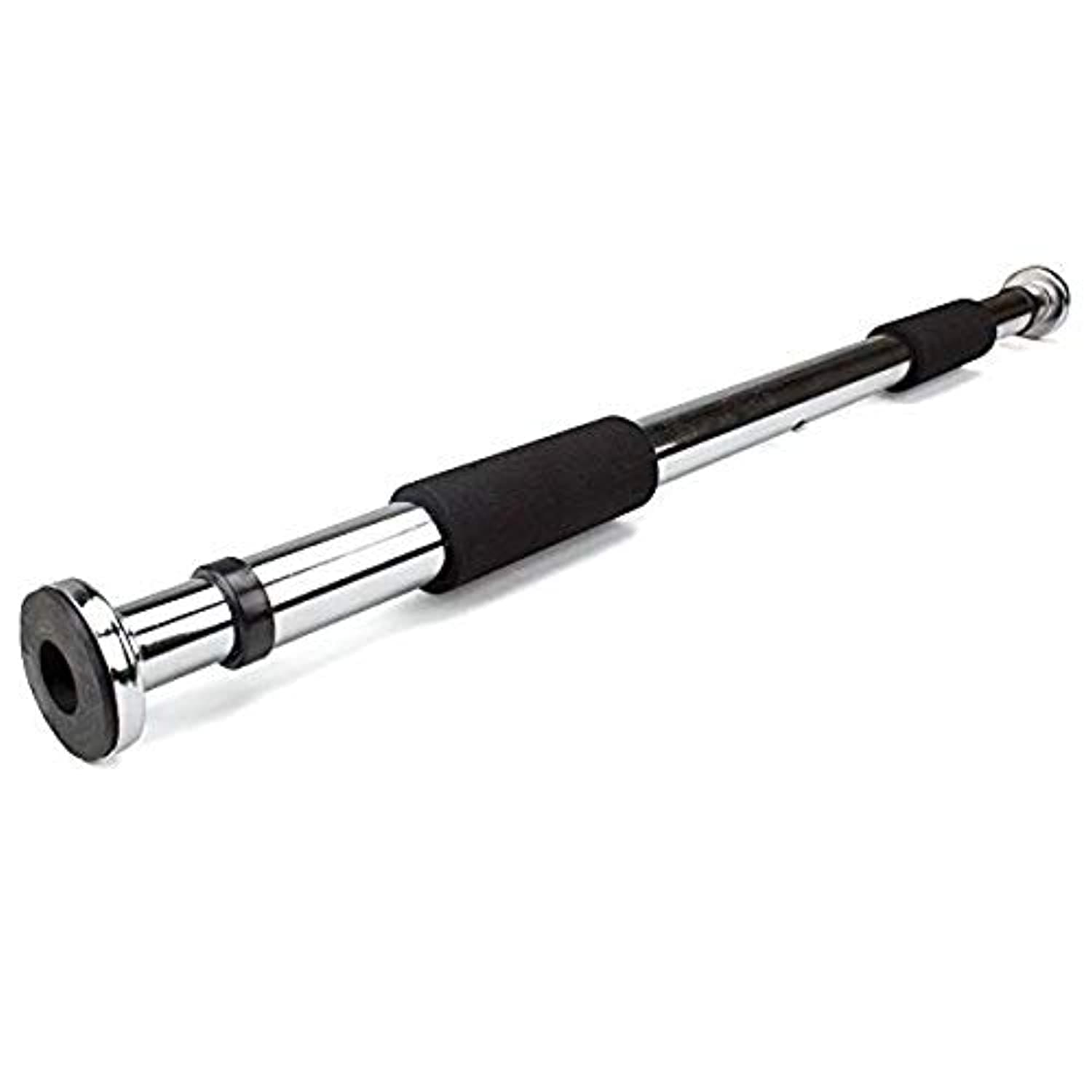 Inditradition Chrome Steel Pull Up Adjustable Gym Bar With Cushioned Grip (80-110 Cm)