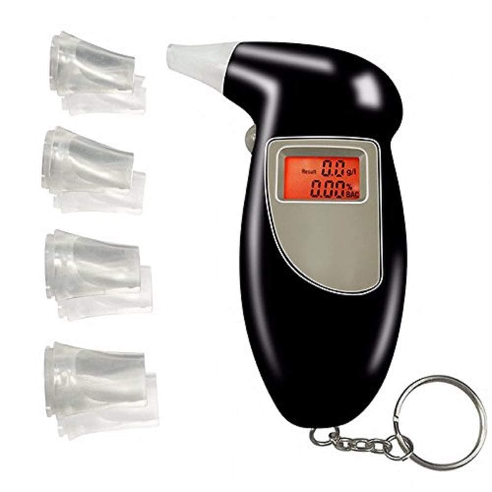 Exseson Portable Breath Analyzer Professional Semi Conductor Alcohol Test Meter
