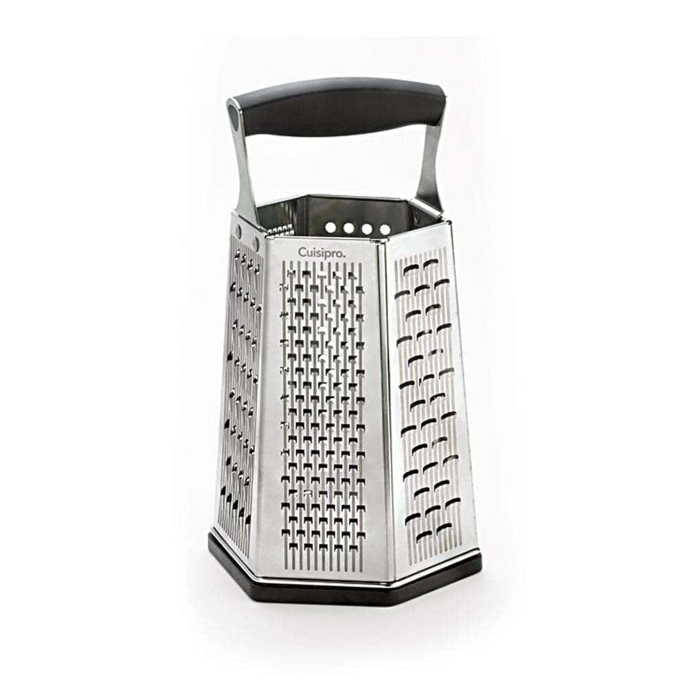 CUISIPRO 6 Sided Box Grater, One size, Black