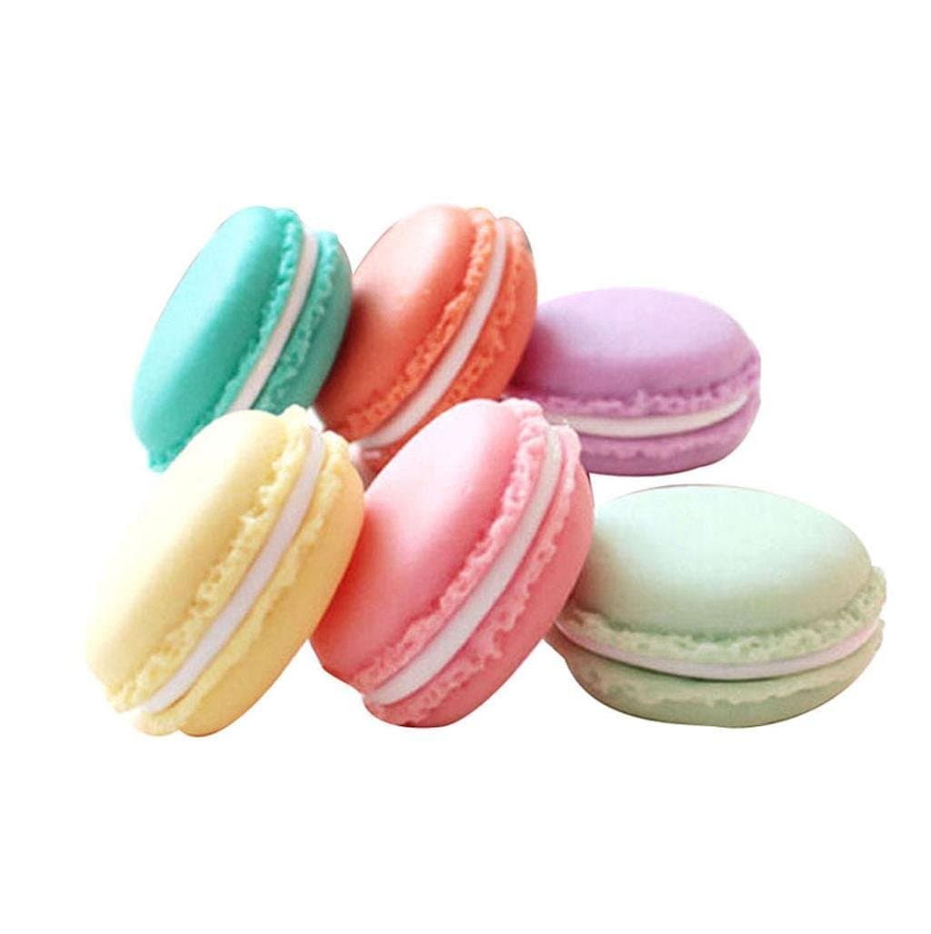 Freedi Mini Macarons Bag Storage Box Cute Earphone SD Card Organizer Carrying Pouch Colorful,Pack of 6