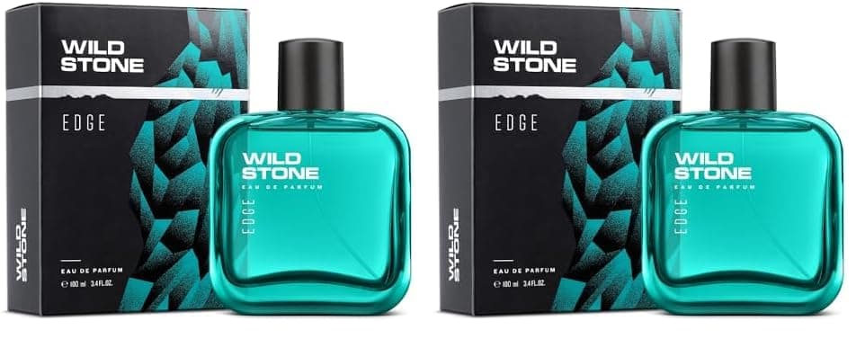 Wild Stone Edge EDP Premium Perfume for Men, 100 Ml | Long-lasting Eau De Parfum | Luxury Fragrances | Fragrance for Modern Lifestyle | Ideal Gift For Him | Premium Scent For Men (Pack of 2)