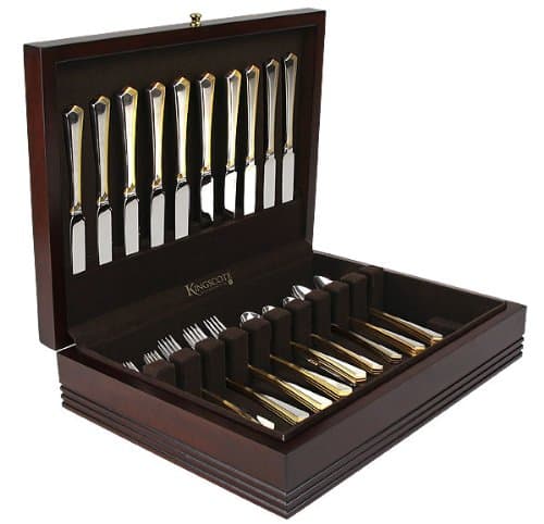 Kingscote Silversmiths Decorative Box, Mahogany Finish