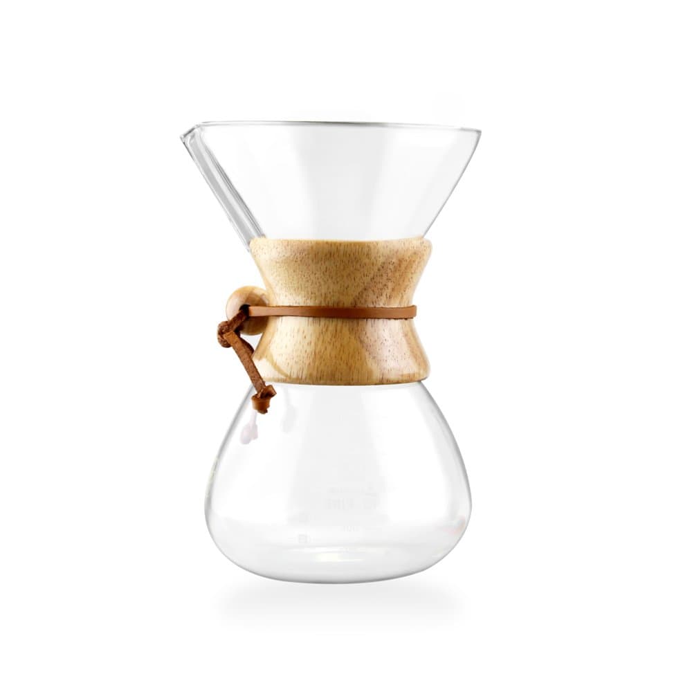 Pour Over Coffee Maker - 5 Cup Classic Glass Design - Borosilicate Glass Carafe