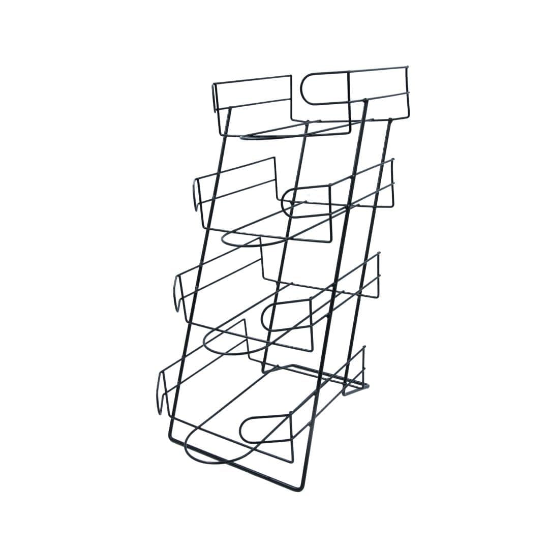 SSW Basics LLC 4-Tier Black Countertop Cap Display