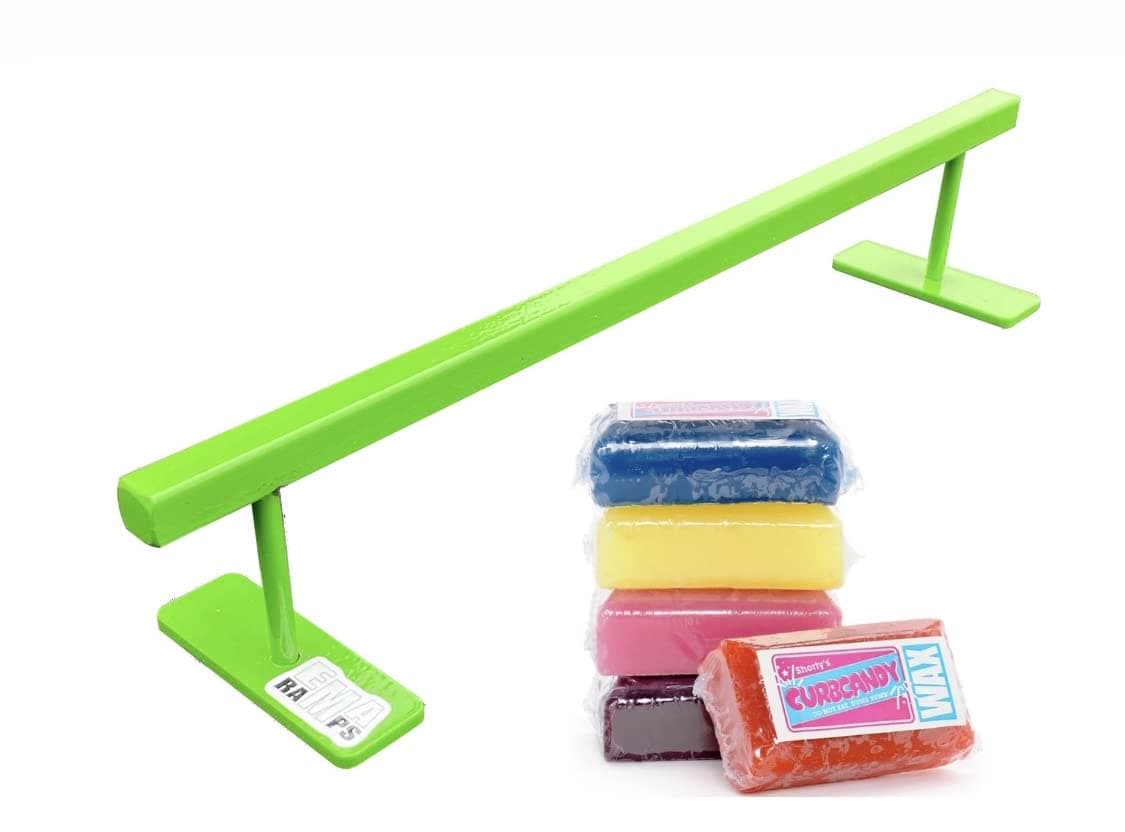 2" High Flat Rail Fingerboard Accessory Rail to be Used with Fingerboard Decks Fingerboard Ramps Also Great for Fingerboard Parks