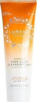 Nordic-C [VALO] Pure Glow Cleansing Balm | Melts Away Makeup & Impurities Vitamin C & Wild Arctic Cloudberry | Nourishes & Brightens Skin | Vegan | 125 ml