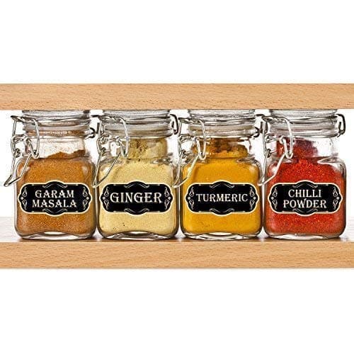 Wallflexi Wall Stickers Kitchen Labels Wall Art Murals Removable Self-Adhesive Decals Nursery Kindergarden Kids Room Restaurant Cafe Hotel Office Home Decoration, multicolour