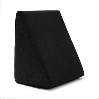 Wakefit Memory Foam Wedge Pillow | Helps Reduce Acid Reflux, Snoring & Back Discomfort | Soft Washable Cover | Multi-Use Support | Black