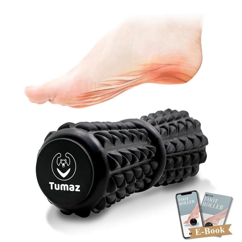 Tumaz Foot Roller [Upgraded Version with Wider Bump] Ergonomic Designed Plantar Fasciitis Massage Roller for Relieving Plantar Fasciitis, Foot Arch Pain, Myofascial Pain Syndrome