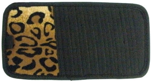 Tan Leopard Animal Print 10 CD/DVD Car Visor Organizer