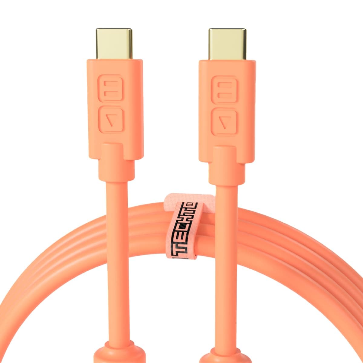 DJ TechTools Chroma Cables: Audio Optimized 1M USB-C to USB-C Cable (Orange)