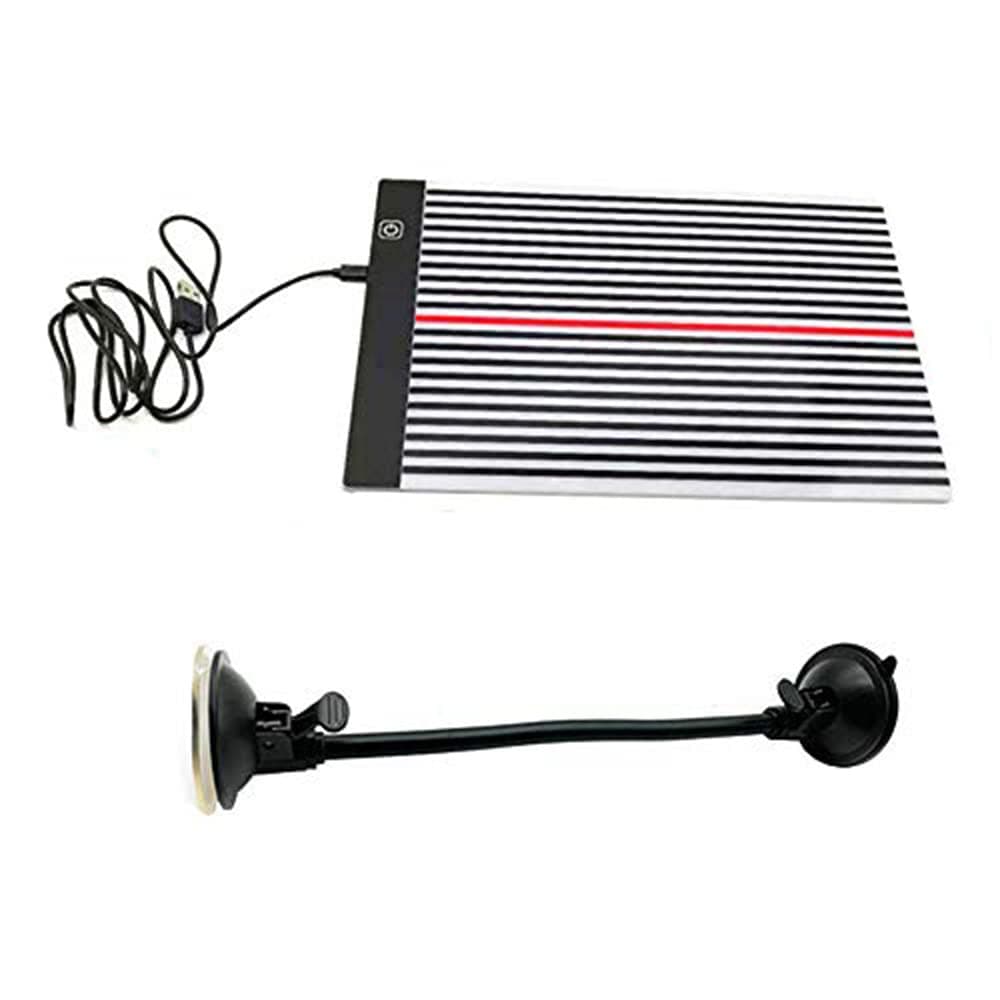 Professional Car Dent Light LED Stripe Line Board with Power Button, Paintless Dent Repair Light with Adjustable Holder, USB Powered & 3 Different Brightness Controls