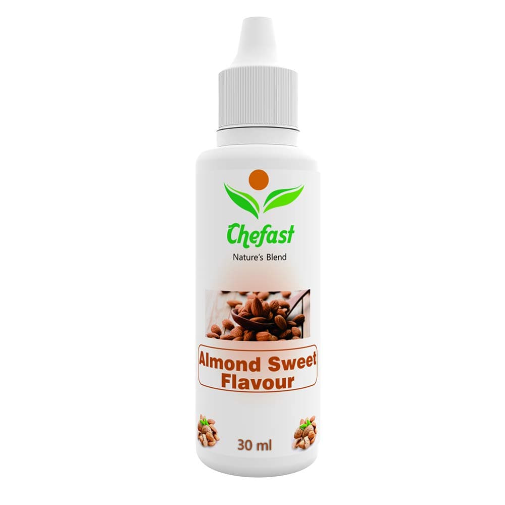 Chefast Almond Flavour Baking Essence for Cake, Ice-Cream, Chocolates, Milkshakes- 30ML ( Use 2-3 Drops Essence for 250 Grm Cake)