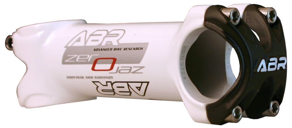 ABR Zero 6 Bicycle Lightweight Handlebar Stem 3D Forged 6061 T6 Size: 1" 1/8" - Bar Bore: 31.8mm - Length: 110mm White