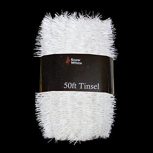 PMS 50FT X 2" WHITE TINSEL W/WRAP AROUND PVC COATED CARD