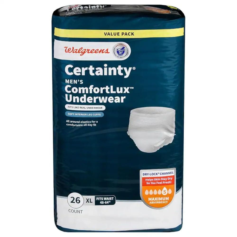 Walgreens Certainty Unisex Underwear, Maximum Absorbency X-Large 26 ea (1)