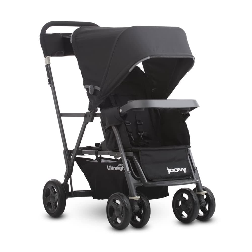 Joovy Caboose Ultralight Graphite Stroller, Sit and Stand, Tandem Stroller, Black