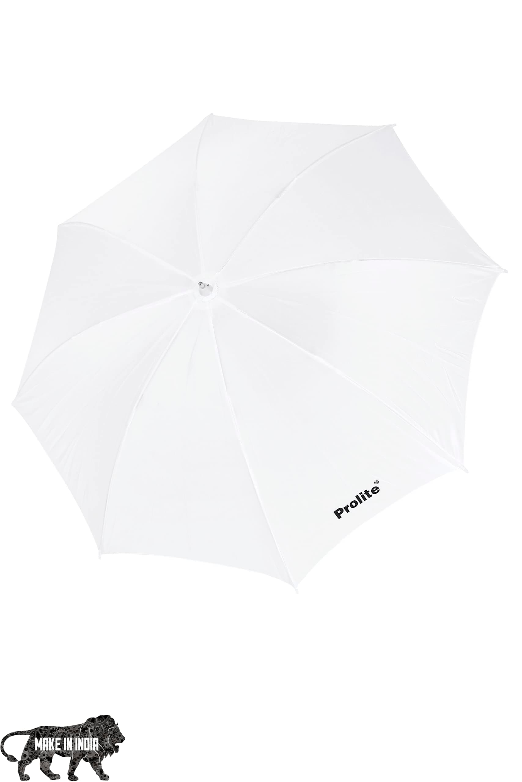 Prolite White Umbrella Diffuser (36-inch) for Photo & Video | Metal Body | for Studio Photography Speedlite Flash, Umbrella Clamps, Continuous Light (Sungun, Porta) Videography (White, Pack of 1)