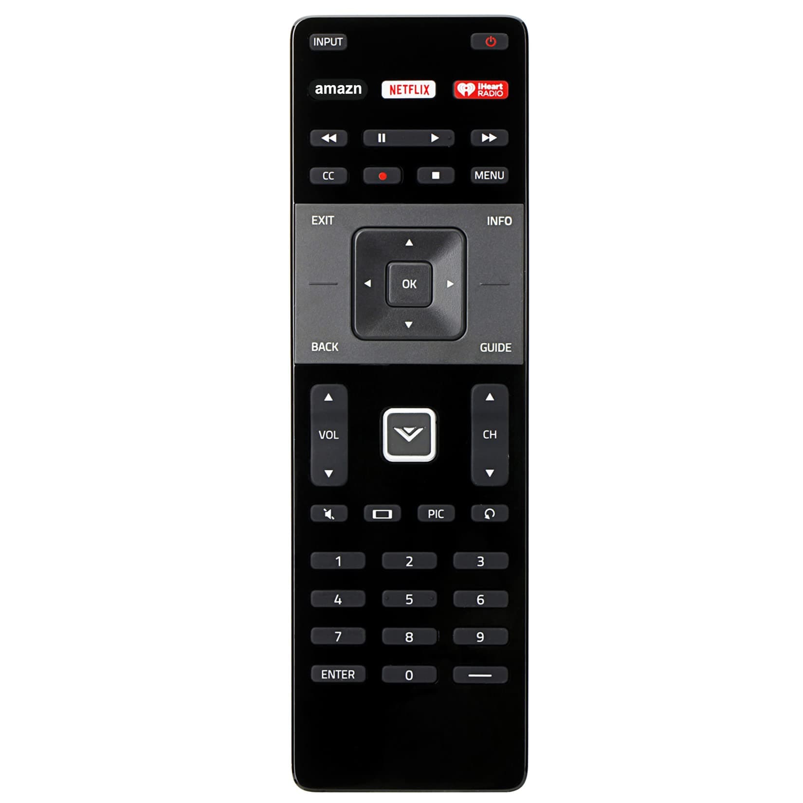 XRT122 Replace Remote fit for Vizio TV D43f-E2 D32f-E1 D39f-E1 D43f-E1 D48f-E0 D50f-E1 D55f-E0 D55f-E2 E40C2 E65x-C2 E55-C2 D48-D0 E55-C1 E550i-B2 E241i-B1 D40U-D1 E60-C3 D70-D3 D43-D2 D28H-D1 D32H-D1