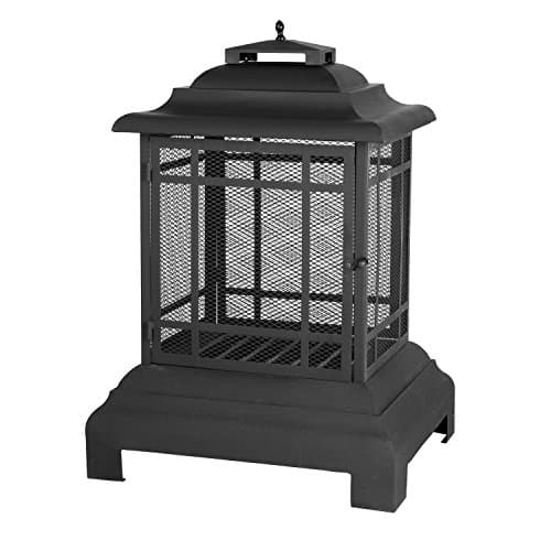 Rectangle Steel Pagoda Patio Fireplace