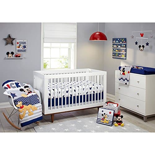 Disney Let's Go Mickey II 4-Piece Crib Bedding Set
