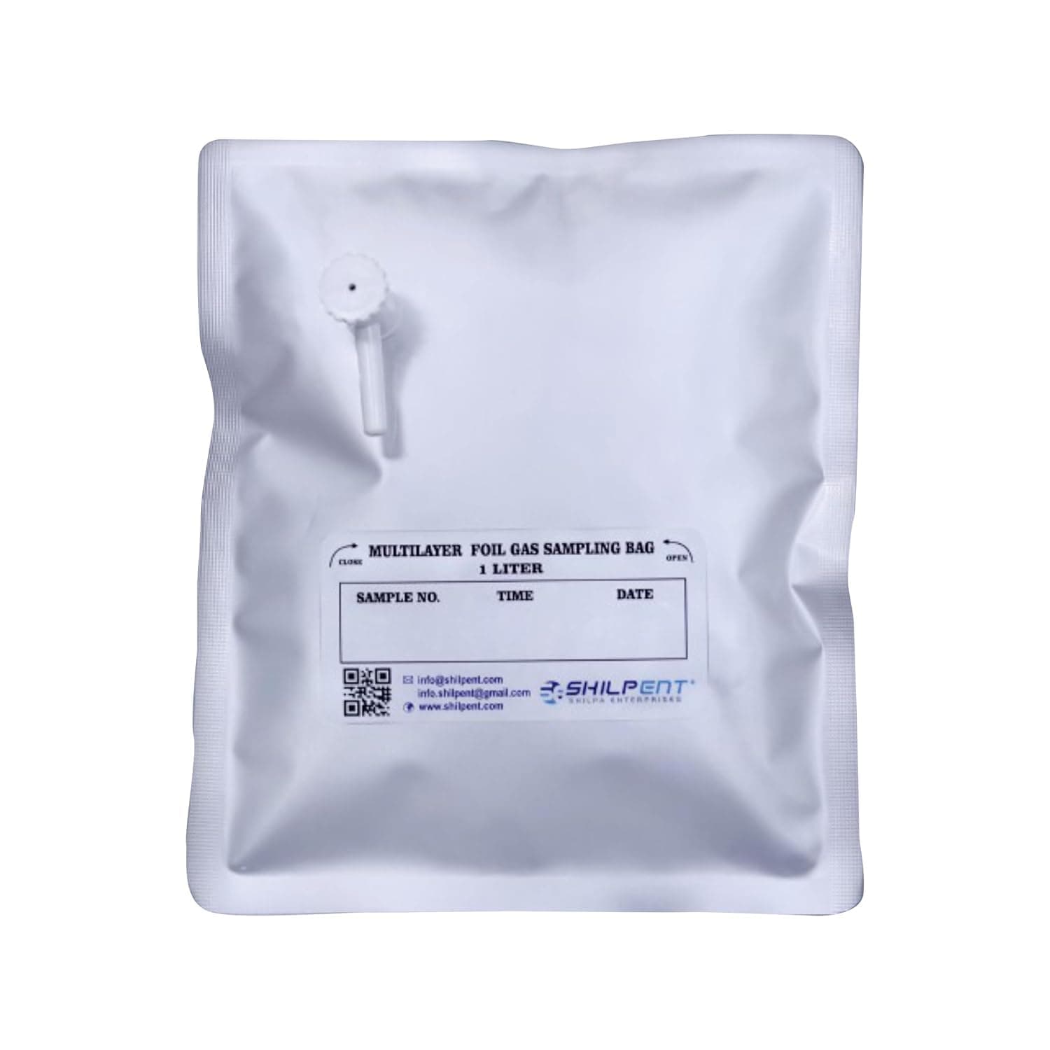Shilpent Multi Foil Gas Sampling Bag (Capacity - 0.5 Liter) (Pack of 1)