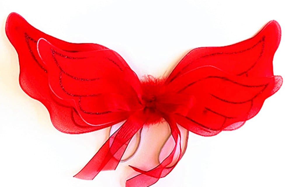 Cutie Collections Red Cupid Double Layer Wing