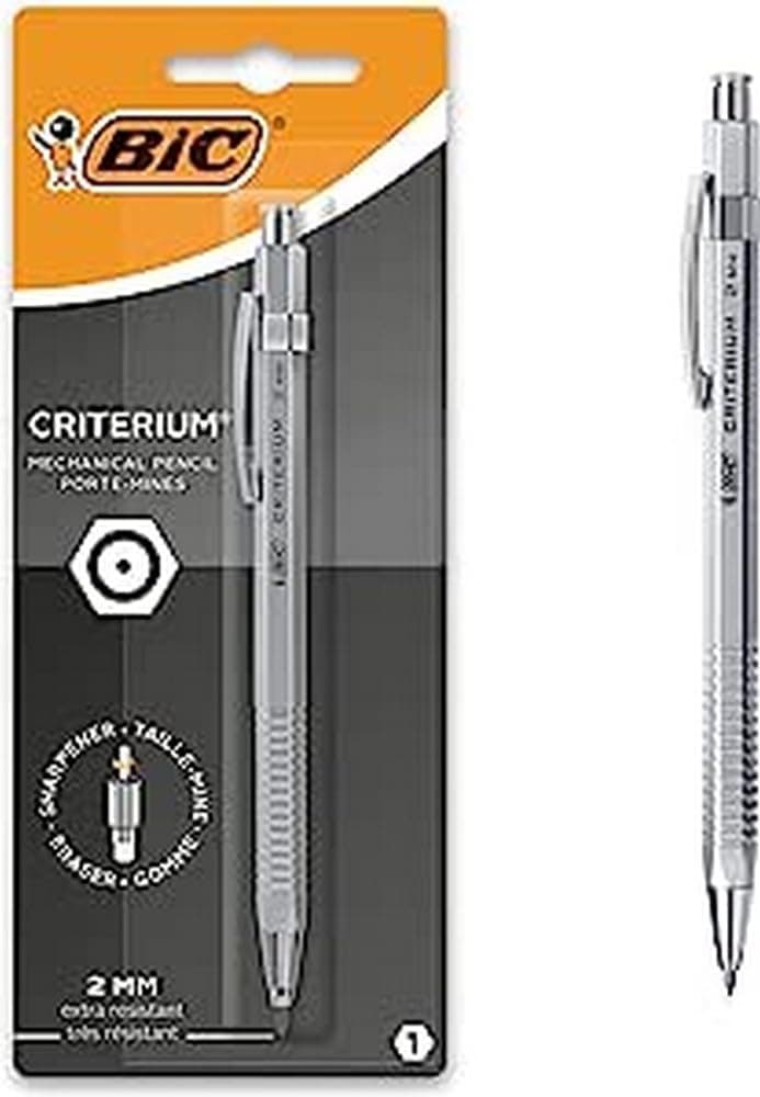 Criterium 2mm Lead Mechanical Pencil - Silver