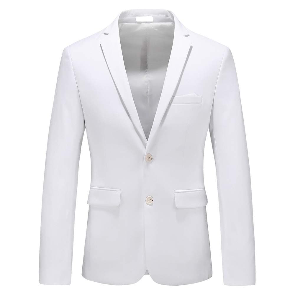 Mens Blazer Jacket Casual 2 Buttons Suit Jacket Single Breasted Sport Coats Modern Wedding Tux Blazer