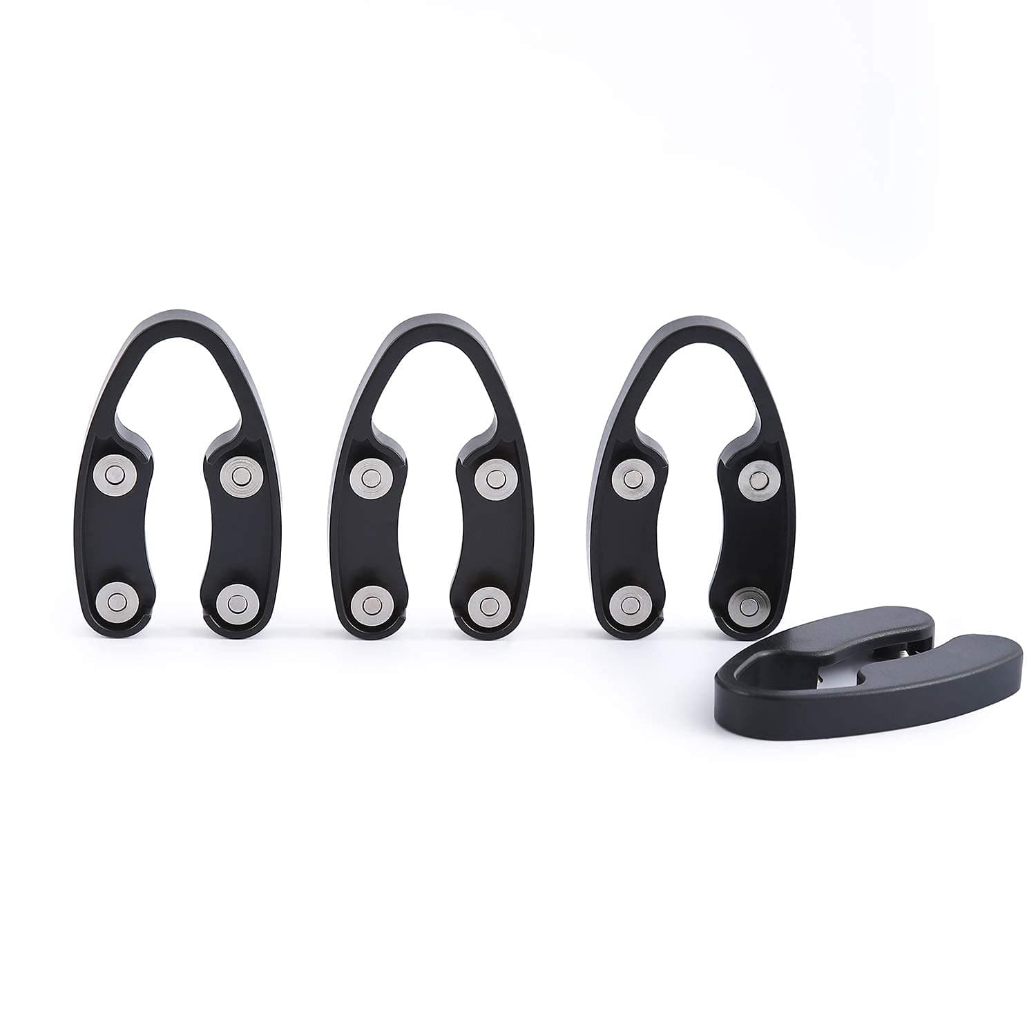 4 Pack Wine Foil Cutter Tool, Wine Bottle Opener Accessory, Gift for Wine Lovers by OHMAXHO, Black