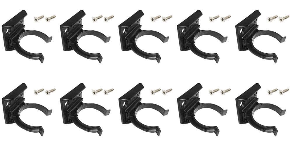 x10 Kitchen Kick Board Plinth Clips & Bracket Fits 30-31mm Diameter + 20 Screws