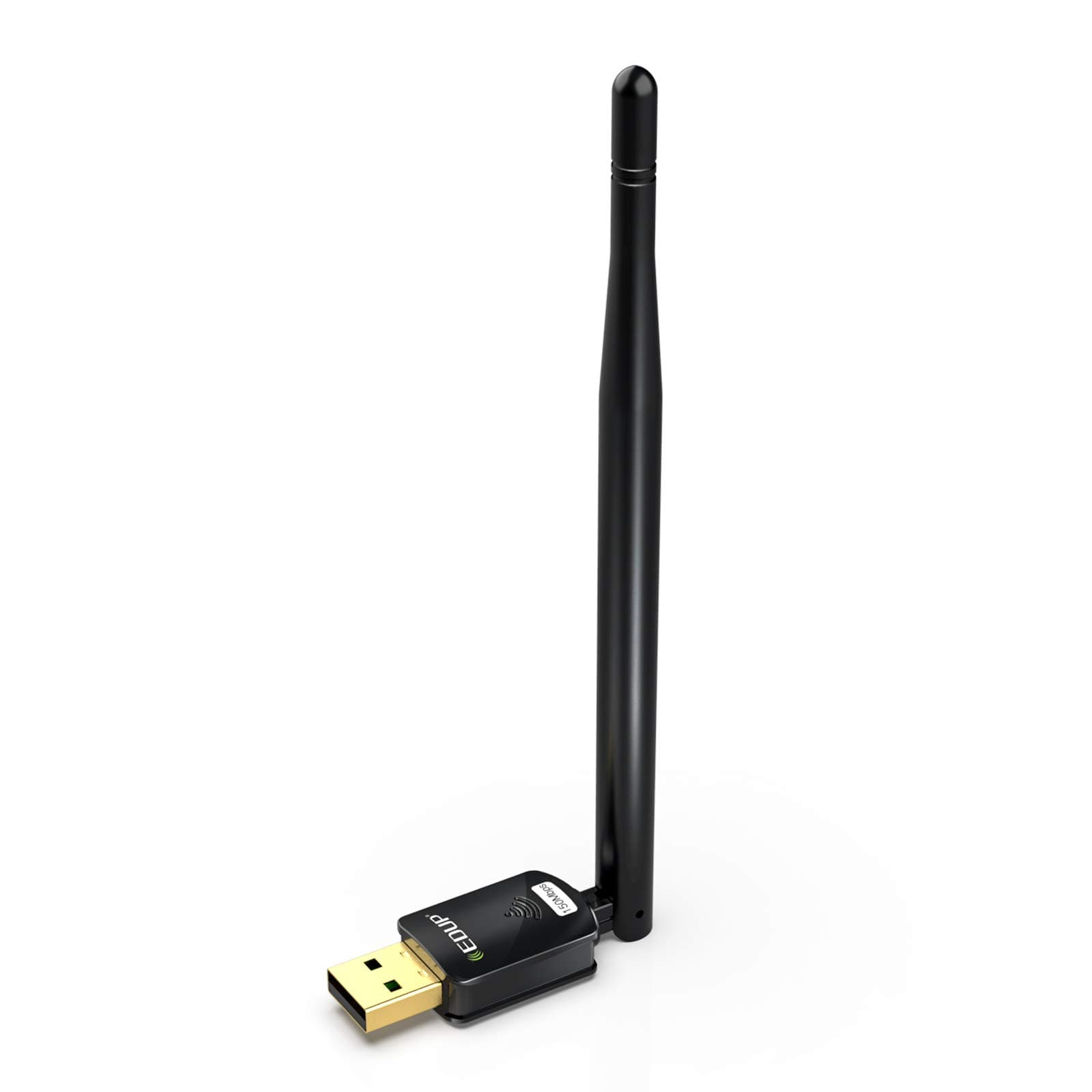 USB WiFi Adapter for PC, Wireless Network Adapter for Desktop- Dongle High Gain 6dBi Antenna Support Desktop Laptop Compatible with Windows 10/8/7/XP/VISTA, MAC 10.6-10.11