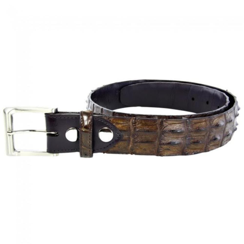 Genuine Hornback Crocodile Leather Belt
