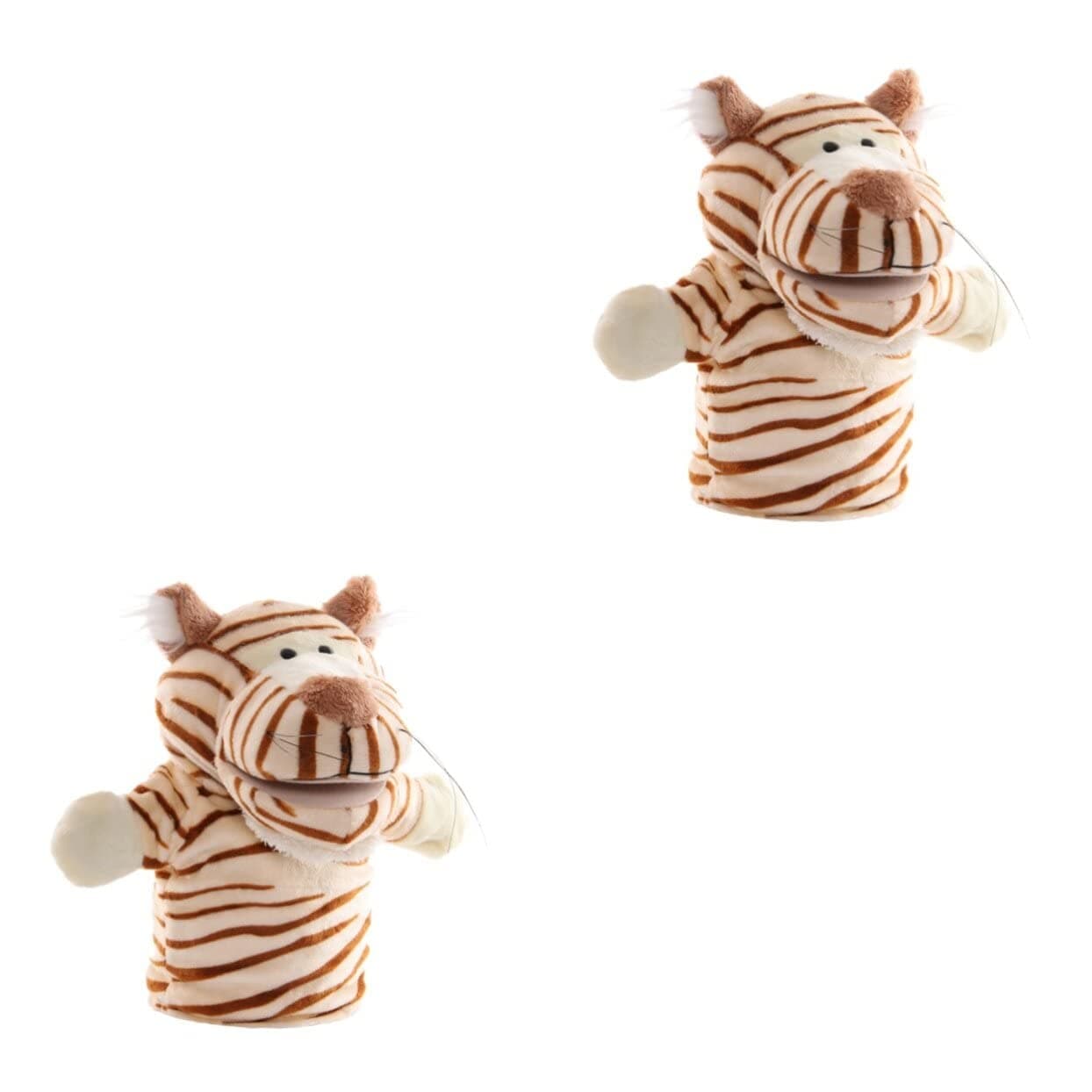 CANIGHT 2 pcs Hand puppet animal hand toy Interactive Plush Toy plush animal toys puppet stuffed toy toys for baby plush childrens toys puppy toy doll parent-child pp cotton cosplay