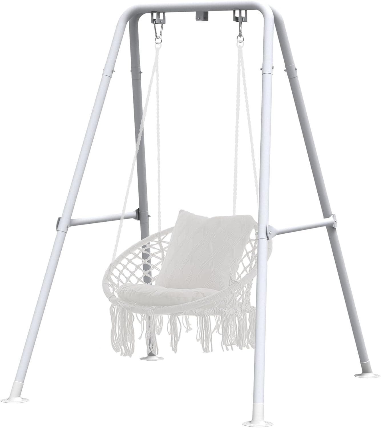 Foldable Hammock Stand for Kids, Swing Chair Stand Max Load 150KG, Heavy Duty Indoor/Outdoor Hanging Chair Stand (M)