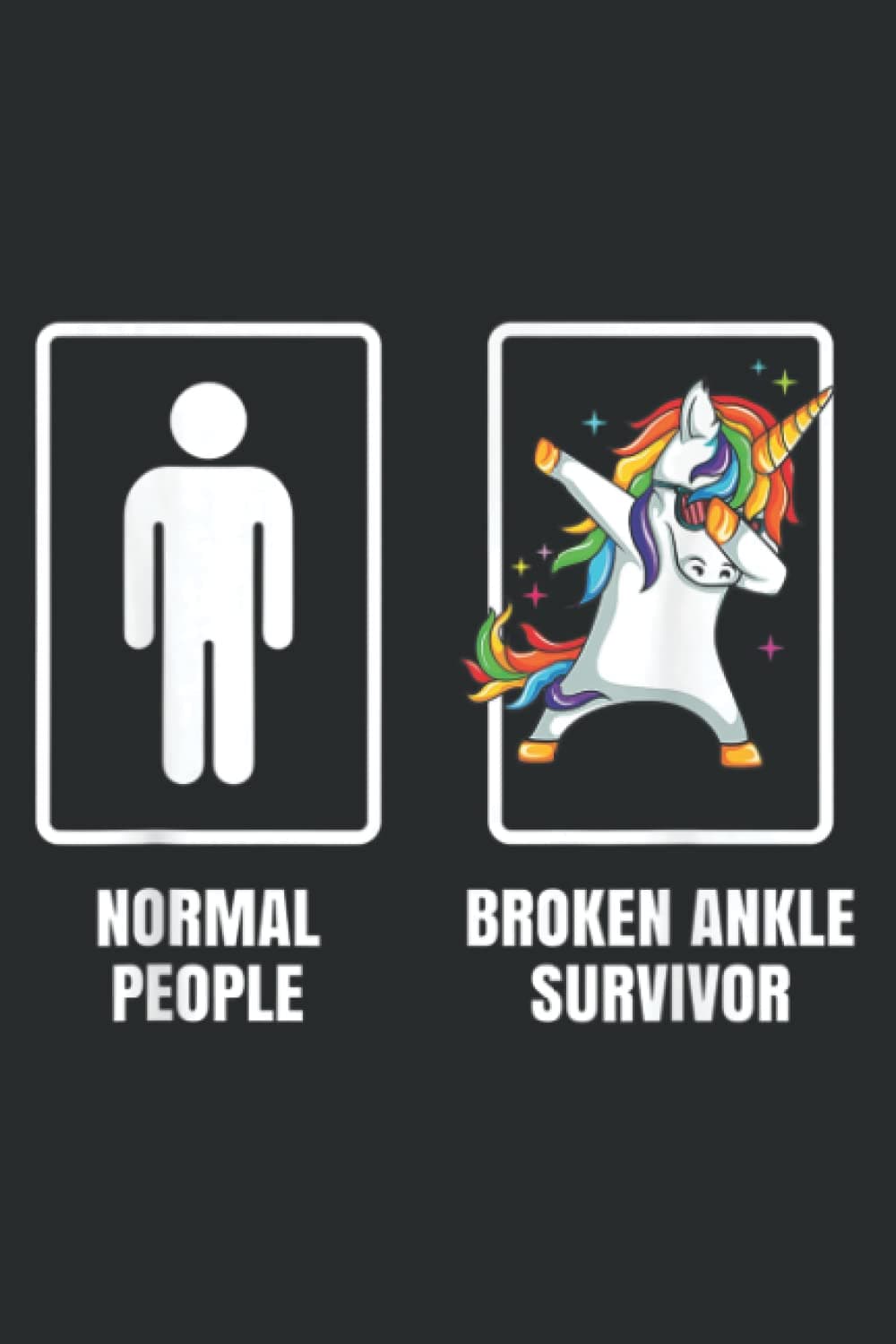 Dabbing Broken Ankle Surgery Survivor Recovery Gift: Lined Journal Notebook, 6x9 Inch, 120 Pages