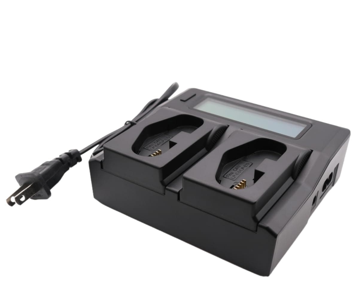 Quick LCD-Screen Mains Battery Charger for Canon LP-E4 LPE4 LP-E4N LP-E19 LPE19 as LC-E19 LC-E4 EOS 1D C EOS 1D X EOS 1D 1Ds Mark 3/4 IV III DSLR Camera