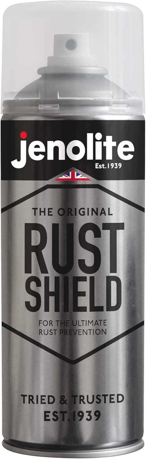 Rust Shield Aerosol - 400ml (13.5 fl oz) - High Protection Against Rust & Corrosion - Ultimate Rust Prevention for Cars & Motorcycles
