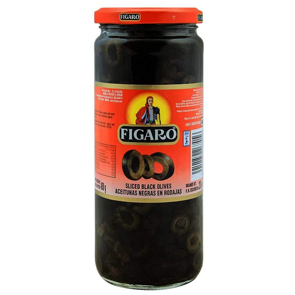Figaro Sliced Black Olives 230g
