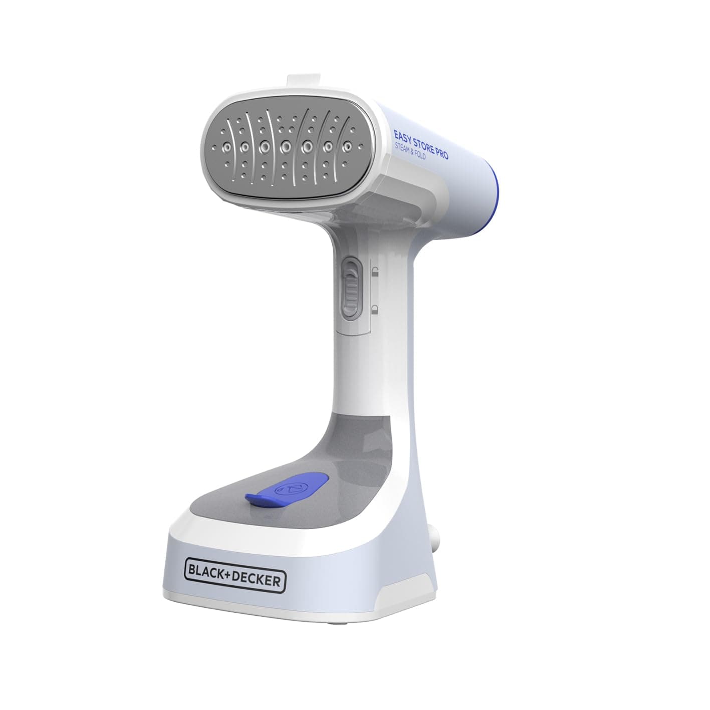 Easy Store Pro Foldable Steamer, GS0311-1PD, 45-Second Heat Up, Extra Long Power Cord & Lint Remover Attachment, Powerful Steam Performance for Clothes, Drapes & Upholstery