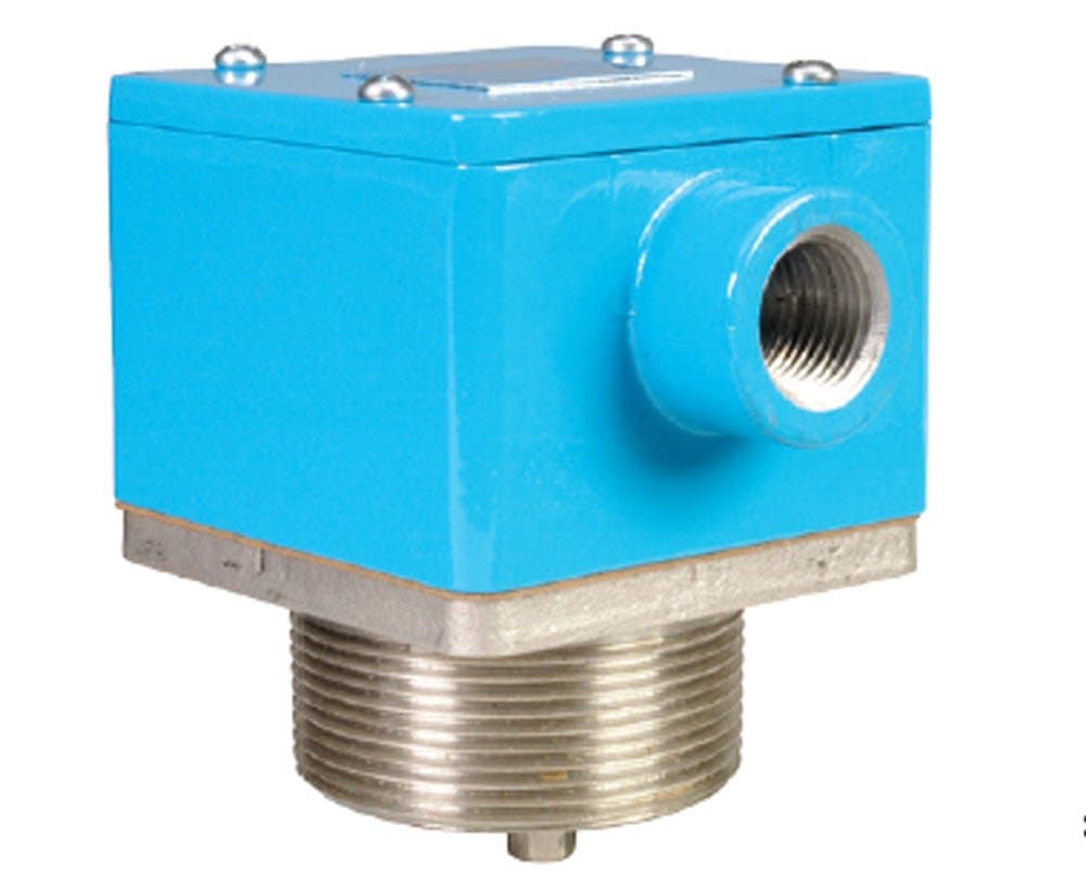 Warrick 3E1B Red Brass Liquid Level Sensor with Single Probe, 1" NPT Male