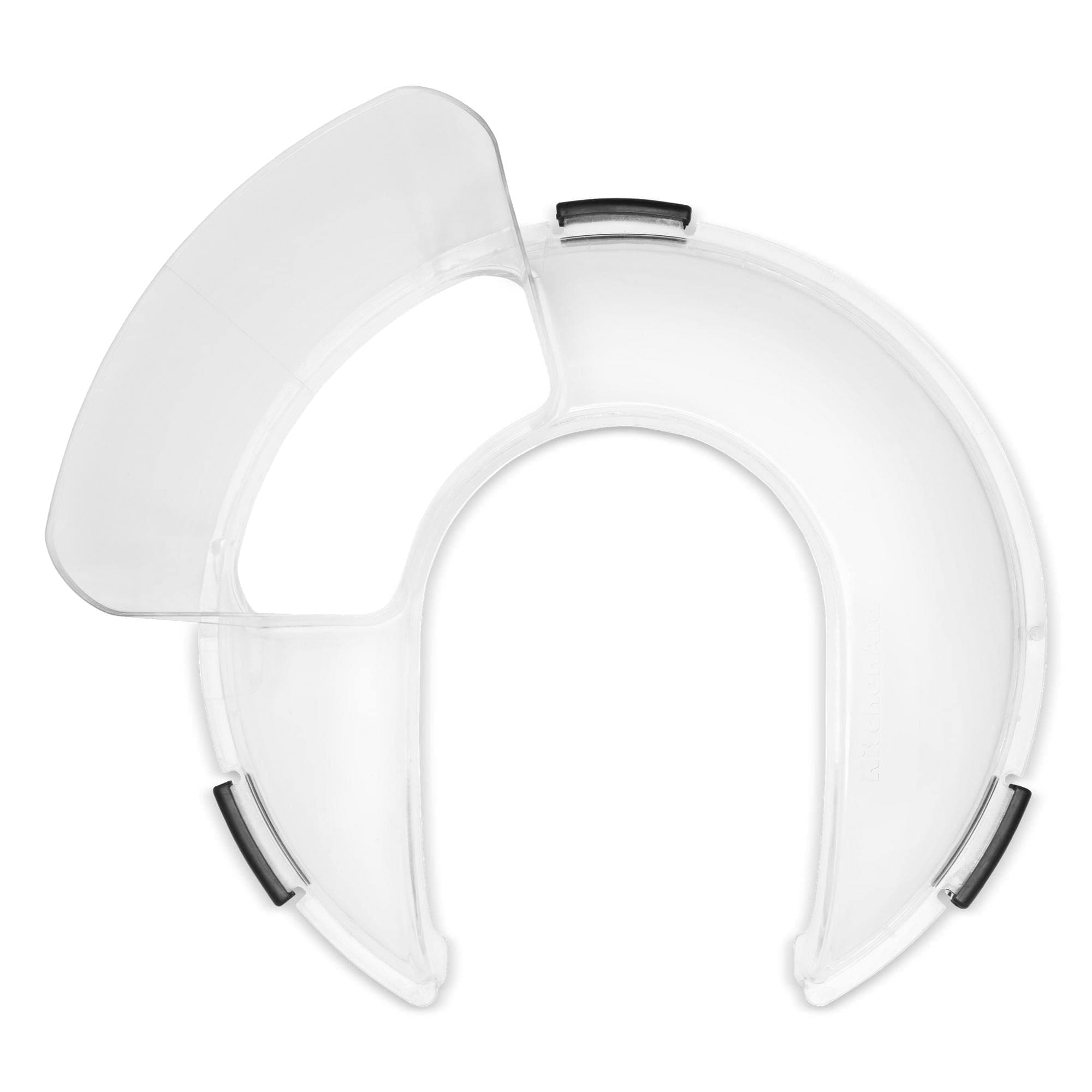 Secure Fit Pouring Shield, Fits all 5, 5.5 and 6 Quart KitchenAid Bowl-Lift Stand Mixers* with stainless steel bowls. * Sold separately, does not fit model KN25WPBH.