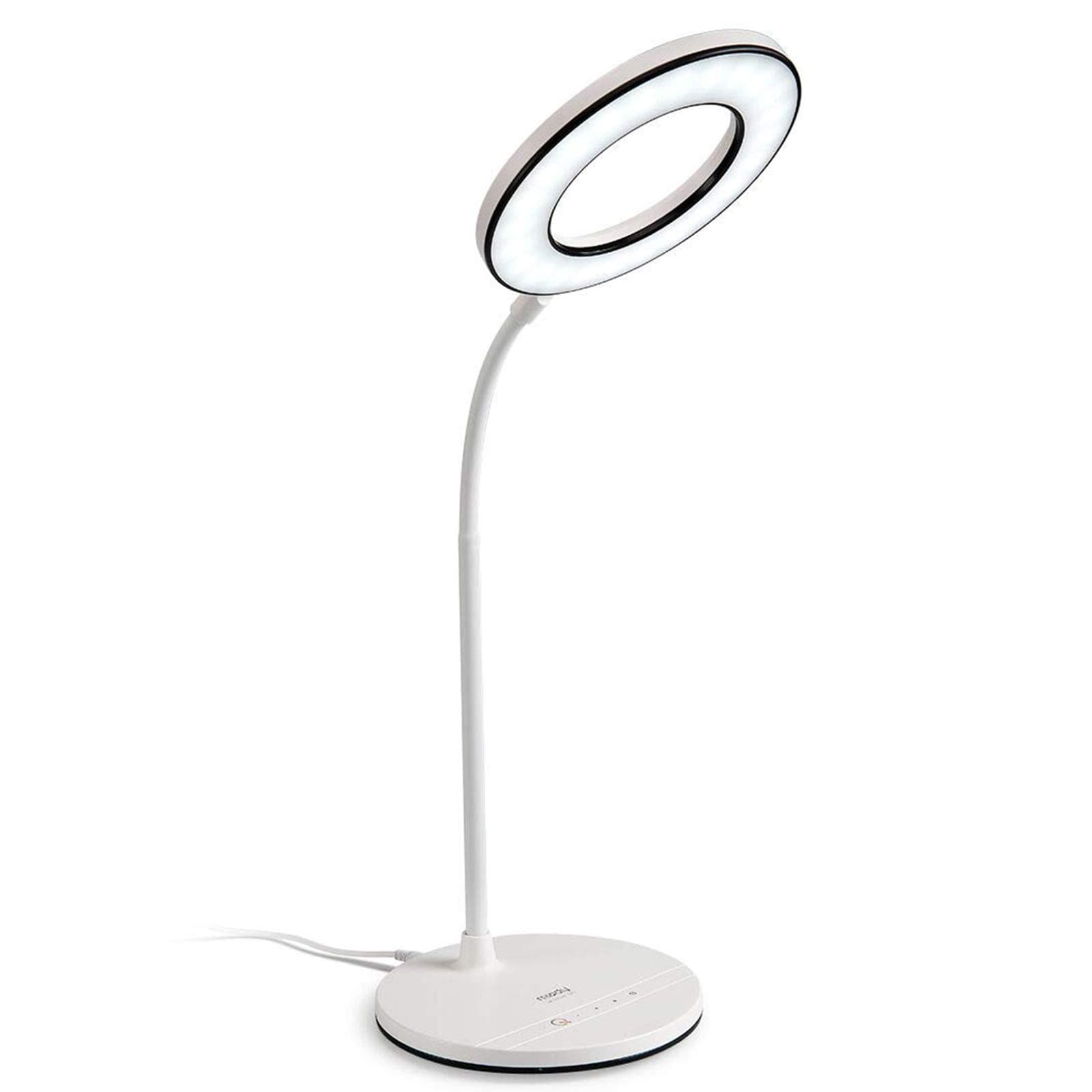 Miady Product Image LED Desk Lamp Eye-Caring Table Light, 3 Color Modes with 4 Levels of Brightness, Dimmable with Adapter, Touch Control Sensitive, 360° Flexible