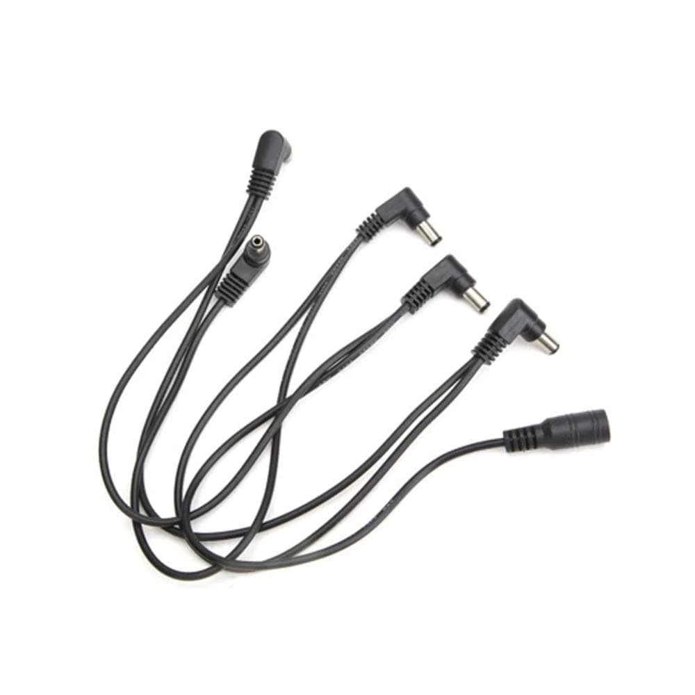 Tom'sline Engineering 5 Way Right Angle Pedal Power Daisy Chain ADC-M5 Cable for Guitars and Basses Effect Pedals