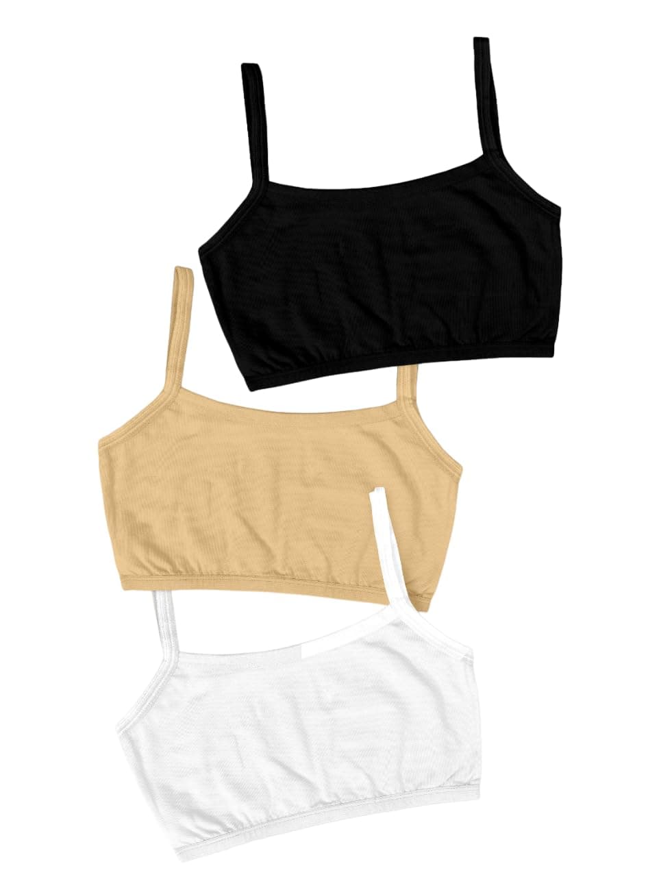 Tees4UWomen's Polyester Wirefree Full Coverage Regular Wear Non-Padded Bra Pack of 5 (L-E-10302)